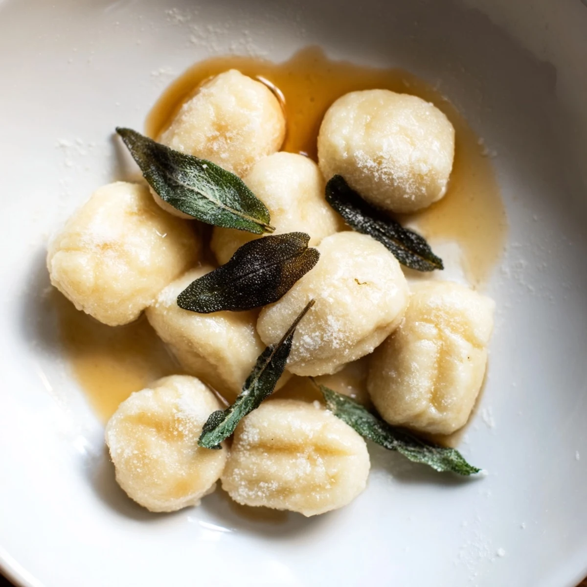 Fluffy, homemade potato gnocchi, ready to be cooked and served with your favorite rich sauce.
