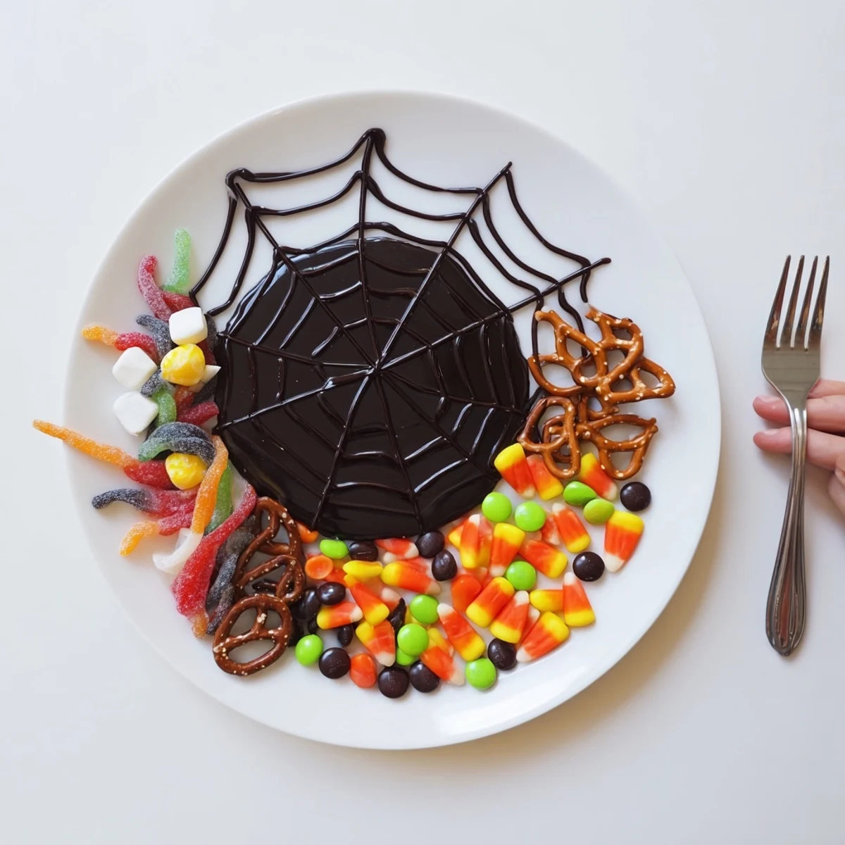 Spiderweb Candy Platter