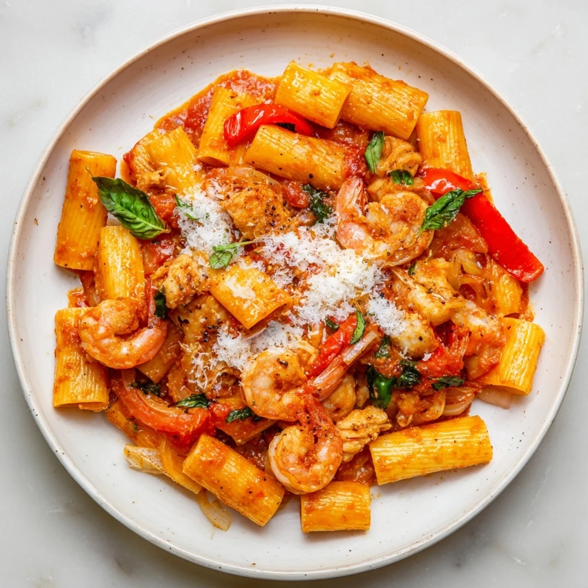 One-Pot Diavola Pasta Shrimp