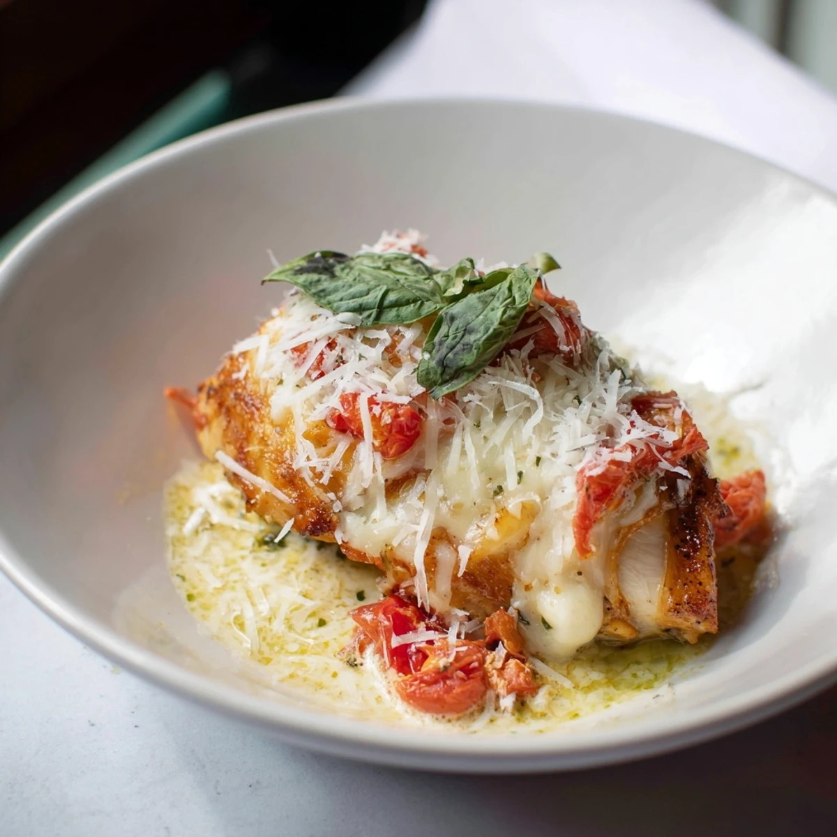 Golden-brown chicken breasts smothered in rich sauce and snowy Parmesan, this Marry Me Chicken looks delicious.