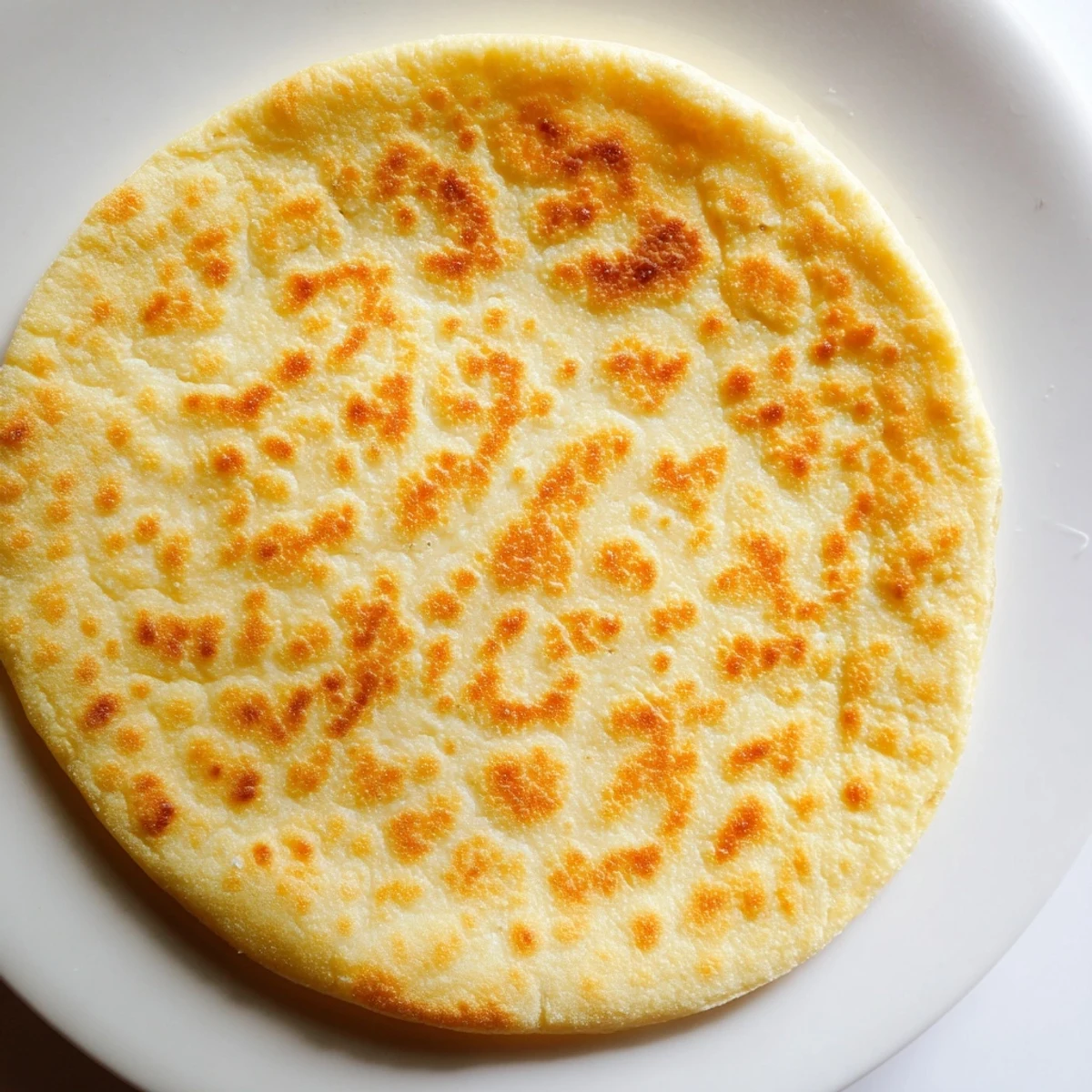 A stack of freshly made cottage cheese flatbread, textured and fragrant, ready for serving.