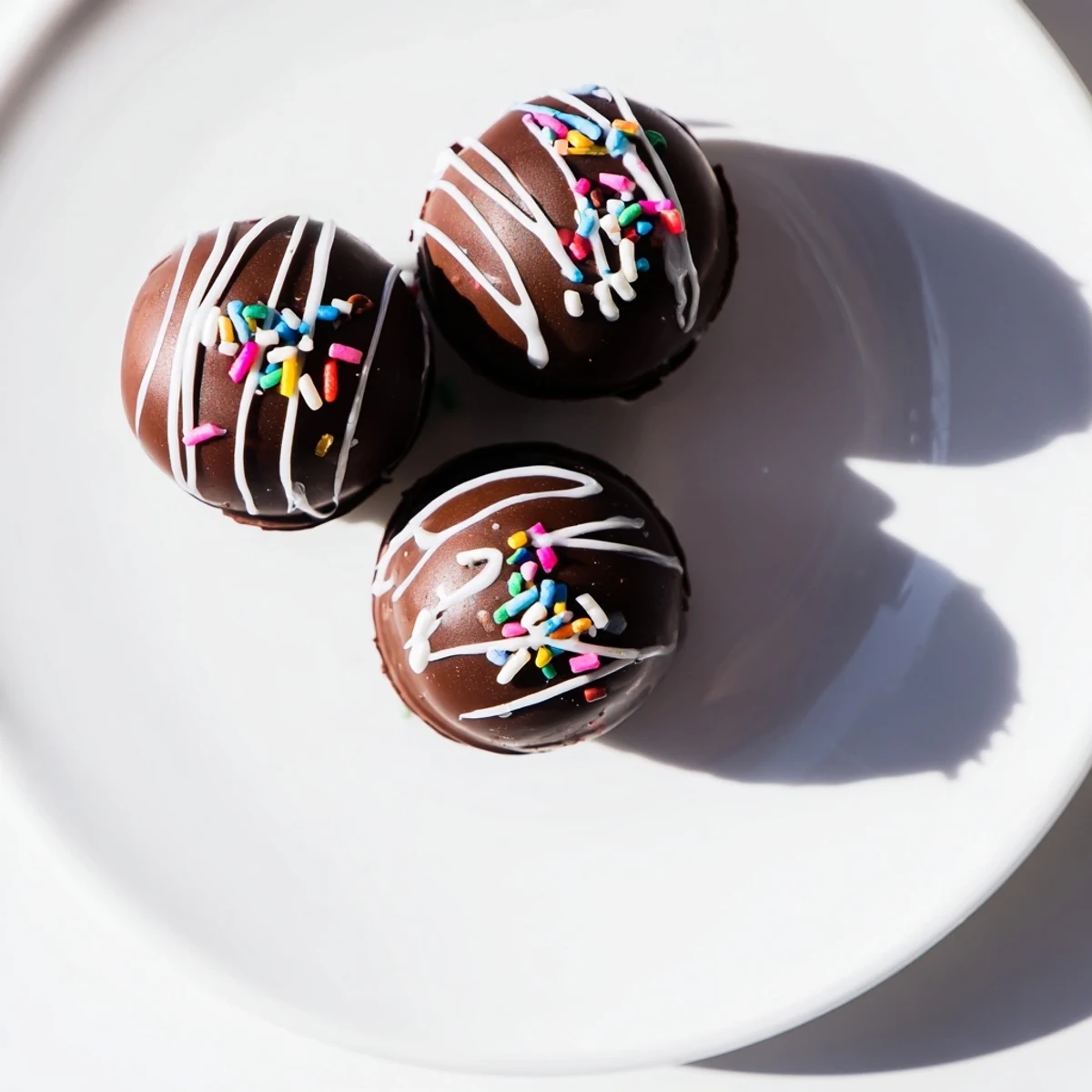 A hand pours steaming milk over a dark chocolate sphere, revealing fluffy mini marshmallows as the Hot Chocolate Bomb melts in a mug.
