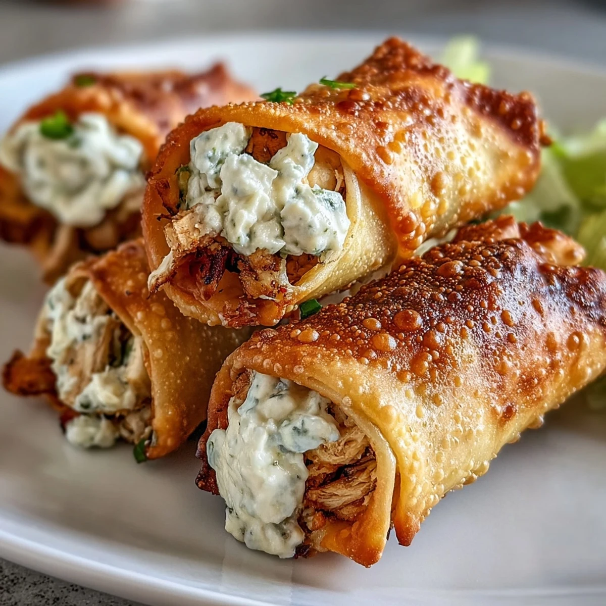 Bite-sized Mini Chicken Chimis, golden and crispy, plated with fresh cilantro and a vibrant side of salsa.