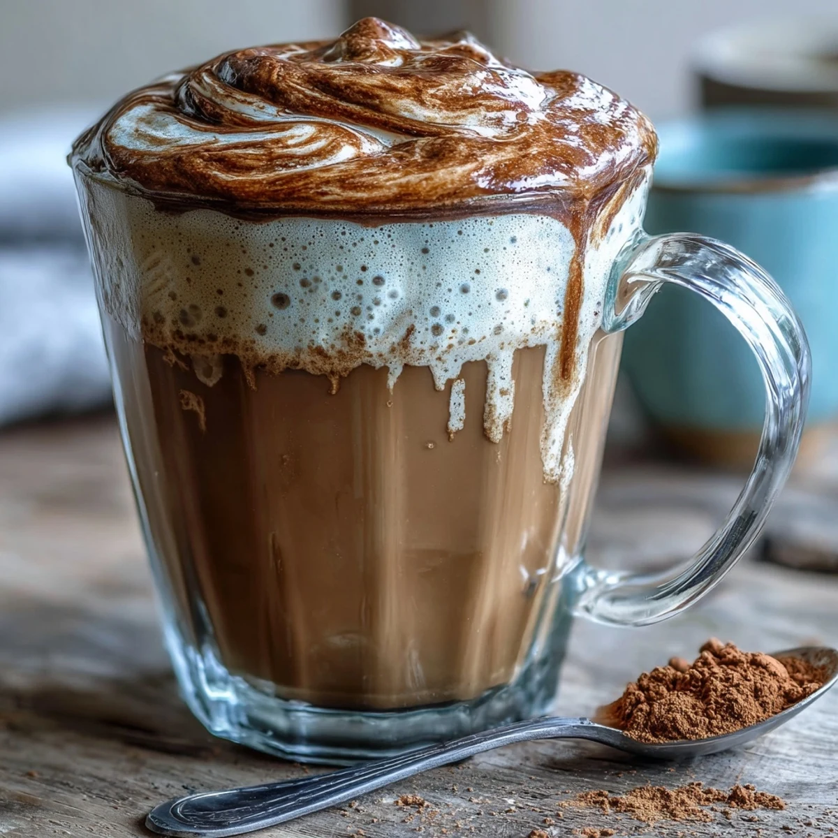 Two mugs of frothy hot hojicha latte, ready to sip on chilly days.