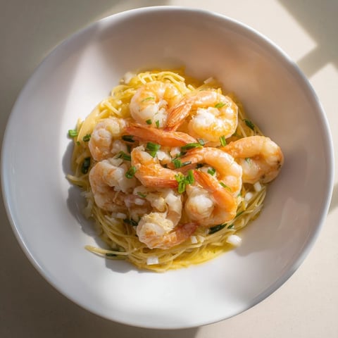 One-skillet lemon garlic shrimp pasta with perfectly cooked shrimp and bright flavors.