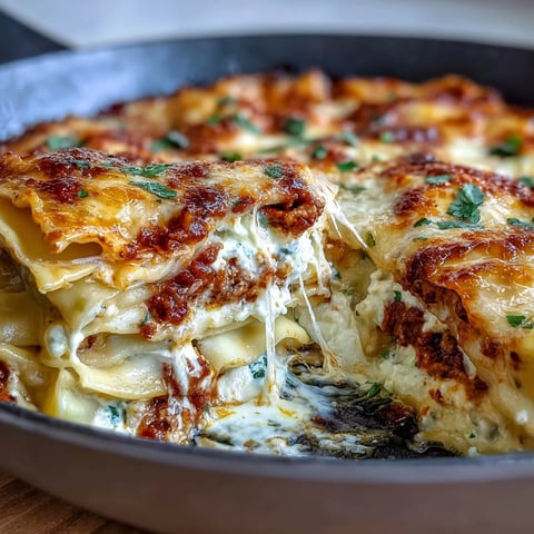 Savory dumpling lasagna skillet with ground turkey, tender cabbage, and melted cheese in a one-pan meal.