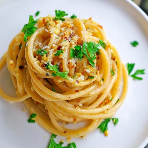 Garlic Butter Linguine Pasta #140