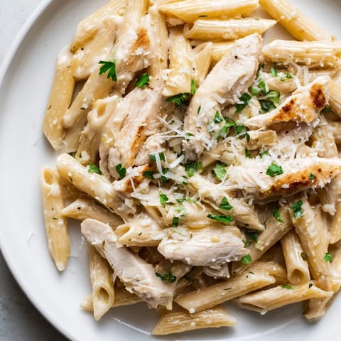 Roasted Garlic Chicken Penne