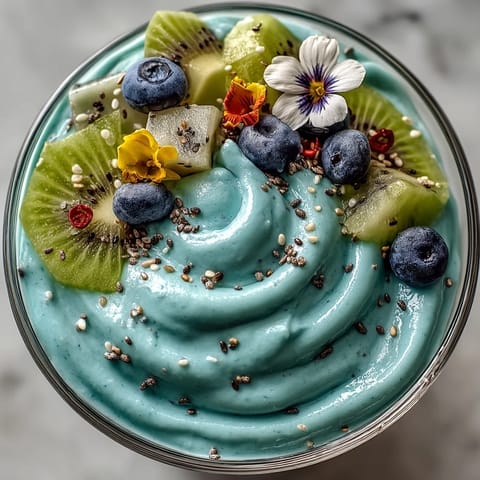 Whimsical Healthy Mermaid Smoothie Bowl