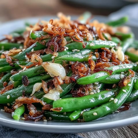 Sesame Garlic Green Beans