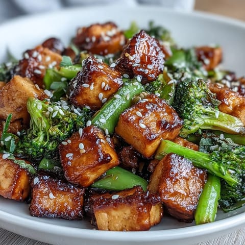 Teriyaki Tofu with Broccoli