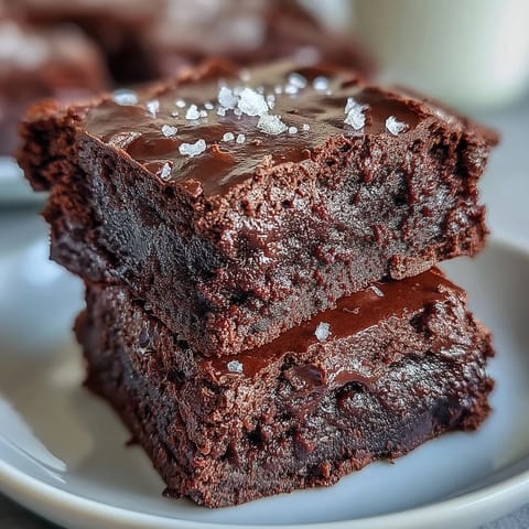 Rich, fudgy brownies infused with sourdough discard, baked to perfection and finished with a sprinkle of sea salt flakes.
