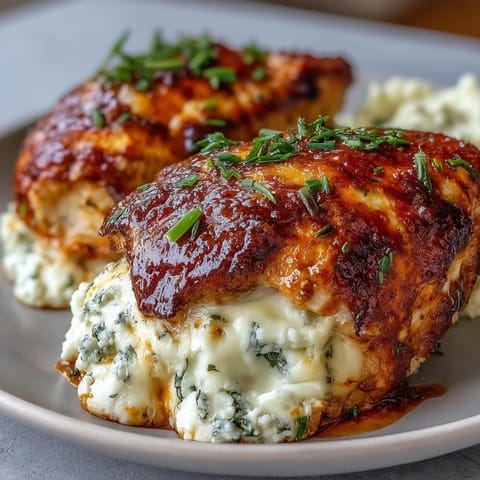 Creamy cottage cheese buffalo chicken dip with shredded chicken, melty cheeses, and spicy buffalo sauce, baked until bubbly and golden.