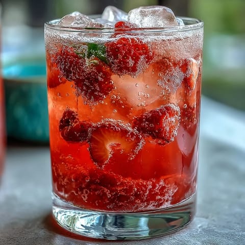 A vibrant pink lemonade party punch with citrus slices and fresh berries, perfect for spring celebrations.