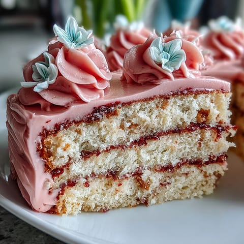 Mothers Day Pink Ombre Cake