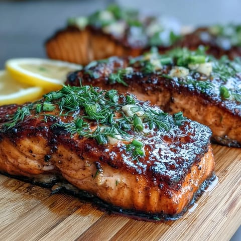 Cedar Plank Salmon Lemon Dill