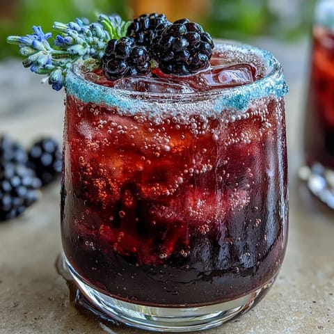 Blackberry Lavender Lemonade Fizz