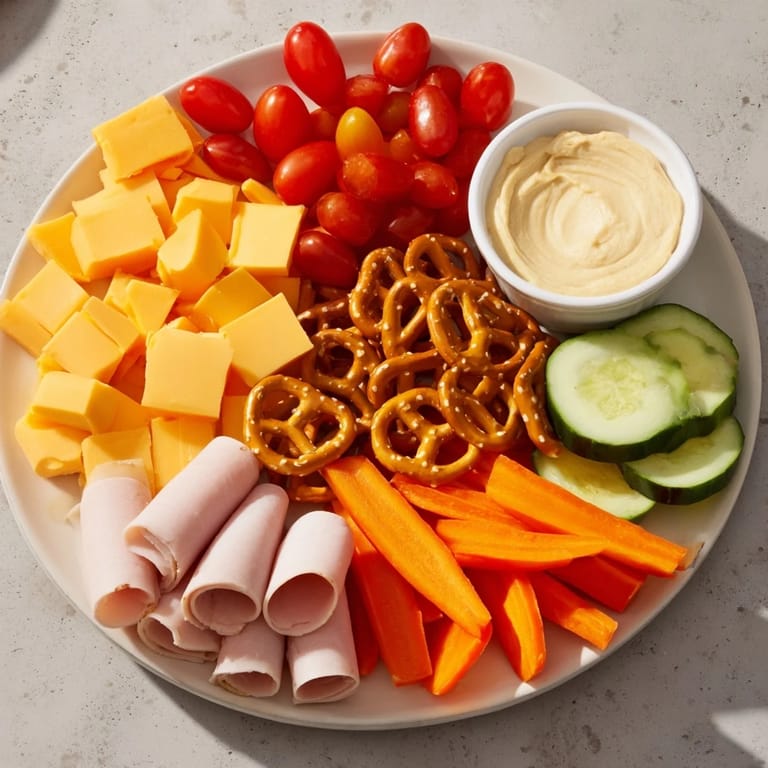 Enjoy this easy and colorful platter of Renard Rusé Snack Assortment, perfect for sharing and snacking.