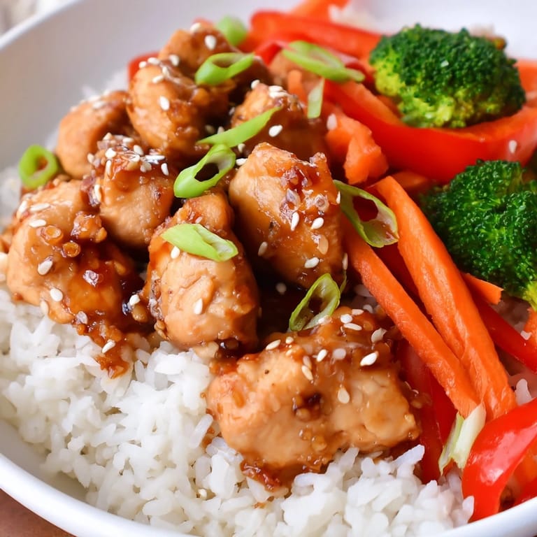Perfect for meal prep, this flavorful Teriyaki Chicken Rice features tender chicken and colorful veggies.