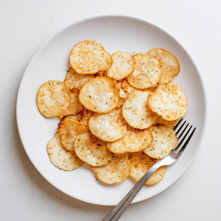Homemade Cottage Cheese Chips arranged in a single layer, showcasing their crispy texture and savory seasoning for a gluten-free snack.