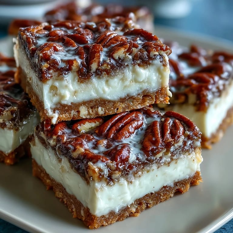 Decadent Kentucky Derby Pecan Pie Bars featuring rich, toasted pecans and a melt-in-your-mouth shortbread base, ideal for Derby Day celebrations.