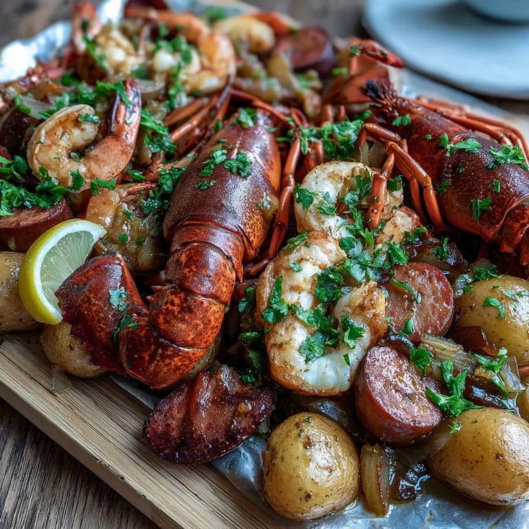 Mess-free crawfish boil foil packets packed with juicy crawfish, sweet corn, and Cajun-seasoned potatoes, grilled until piping hot and flavorful.