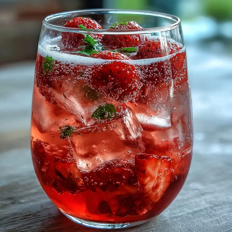 A refreshing non-alcoholic punch bursting with lemon, lime, and strawberry flavors, ideal for family gatherings.