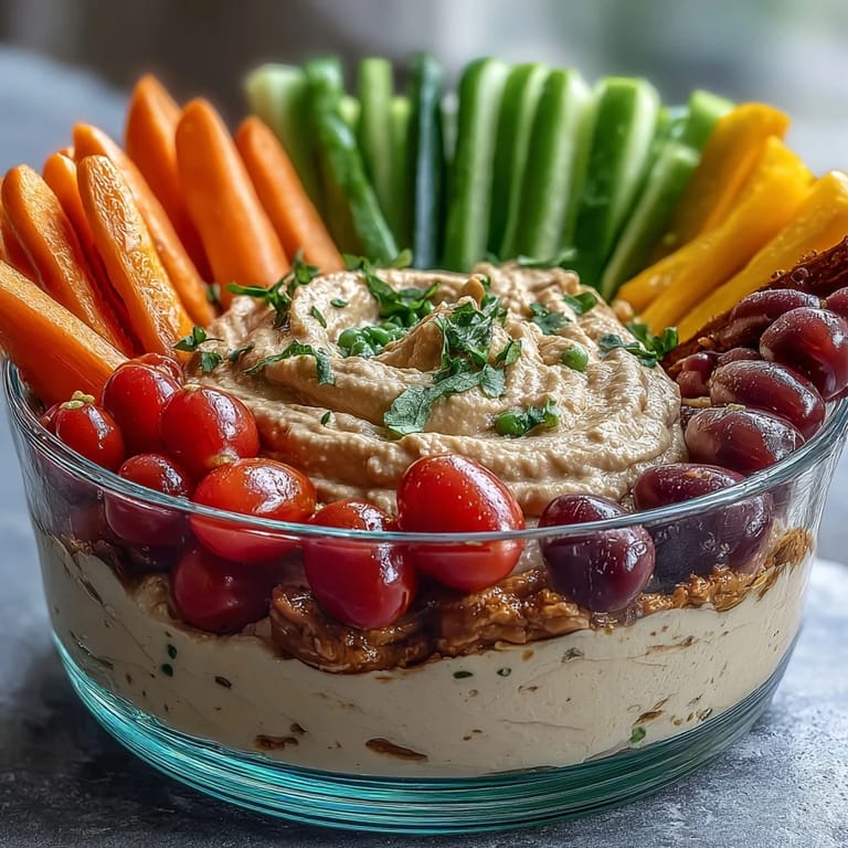 Vibrant hummus snack cups packed with fresh carrot, cucumber, and bell pepper sticks for a healthy treat.