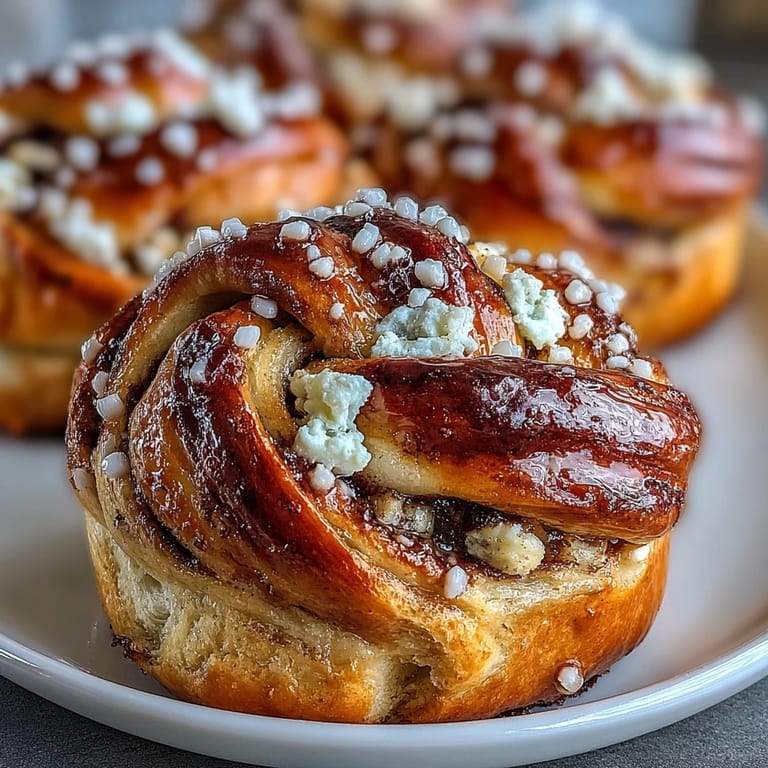 Warm Swedish cardamom buns with swirls of spiced filling, baked golden and dusted with pearl sugar, offering a sweet, aromatic bite.