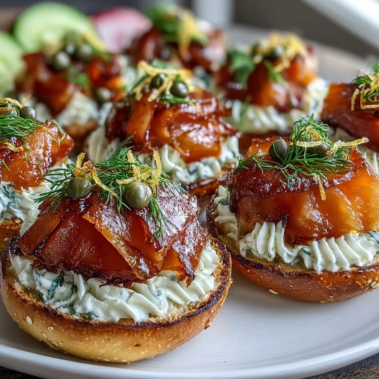 Creamy spreads, ripe avocado, and colorful toppings elevate this smoked salmon bagel board for a festive morning gathering.