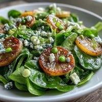 Bright Lemon Vinaigrette Spring Salad with Radishes and Peas: Crisp radishes, sweet peas, and fresh greens tossed in a zesty lemon dressing, perfect for spring meals.