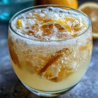 A pitcher of sparkling fermented lemonade with fresh lemon slices and mint, naturally fizzy and probiotic-rich.